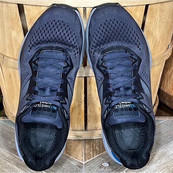 Diadora Mythos 3 Blushield Gray Black Blue Comfort Running Shoes Womens Size 8.5 - Picture 9 of 11